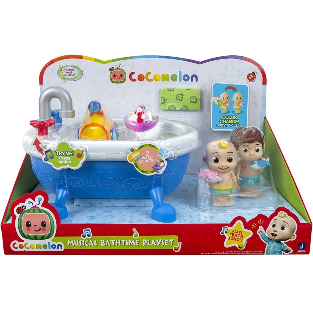 CoComelon Musical Bathtime Playset - Plays Clips of The ‘Bath Song’